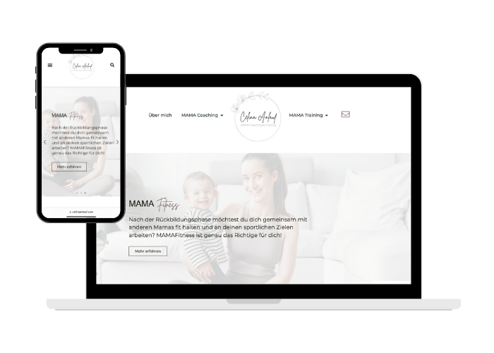 Desktop und mobile Website von Celina Anlauf