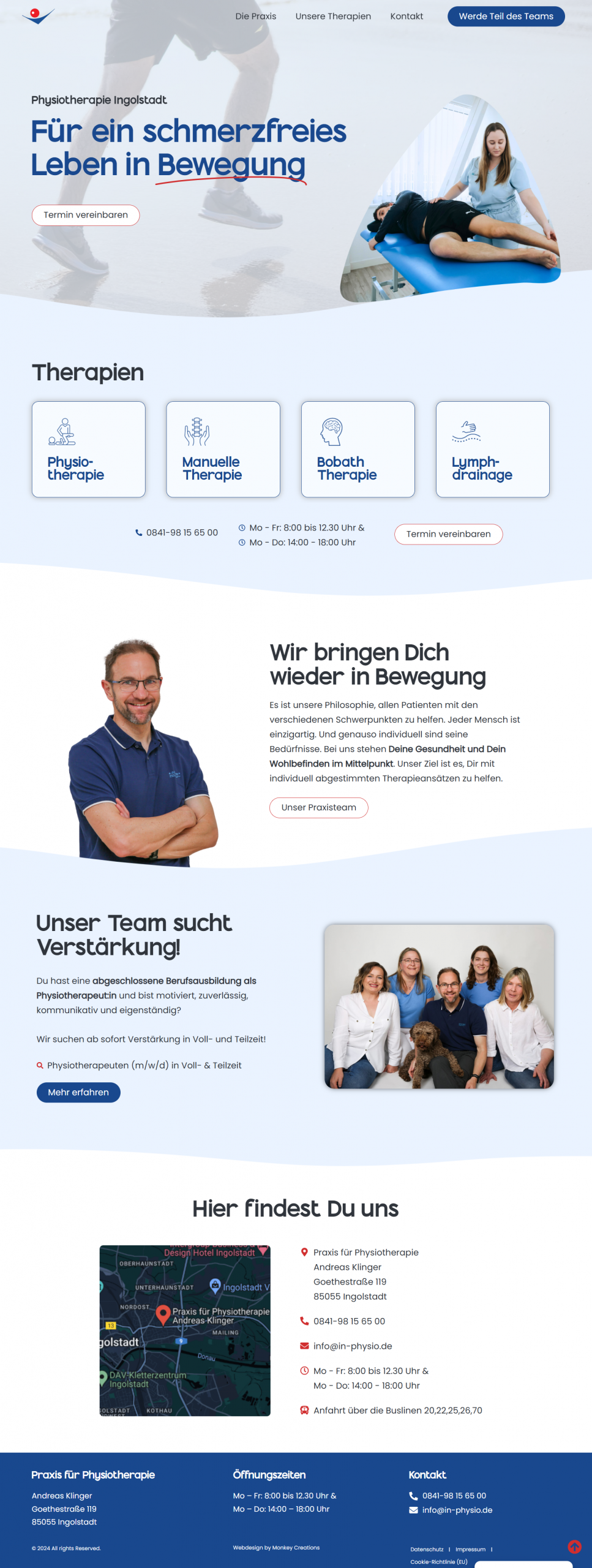 Webdesign Referenzen_Hamburg_Monkey Creations_Physiotherapie