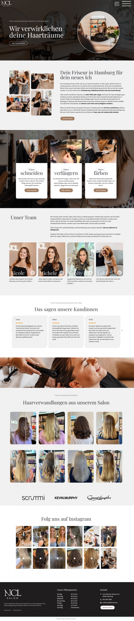 Webdesign Referenzen_Hamburg_Monkey Creations_NCL Salon